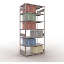 Estante Industrial Easy-Fix Galvanizada - 3000x1300x800mm - 250kg/Prateleira - 7 Níveis - Schulte