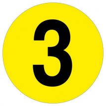 Círculos para marcação no pavimento - Números