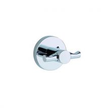 Durável e Elegante - Cabide Duplo Aço Cromado - 2 Ganchos, 7.5cm Largura - Rossignol Pro