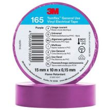 3M - Fita de isolamento elétr. Temflex 165 – 10 m x 15 mm – viol.,