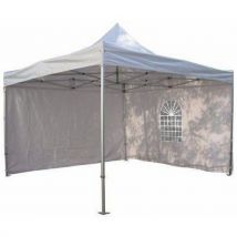 Furnitrade - Parede com janela e porta para tenda de receção de 2x2 m,
