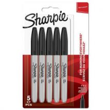 Sharpie - Marcador permanente sharpie fine com tampa preta – sharpie ,