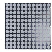 Wattelez - Matlast preto – 50x50 cm – círculos cinzentos – sem rebordo,