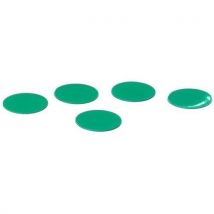 Smit Visual - Conjunto de 5 símbolos de círculo verdes ø 30 mm,