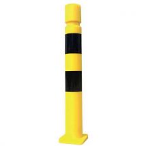 Poste com memória de forma - Cabeça cilíndrica - Com placa - Ø 80 mm - A 800 mm