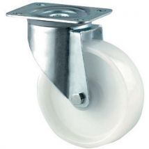 Rodízio giratório com placa - Capacidade de 150 a 300 kg