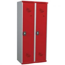 Cacifo com 2 colunas Seamline Optimum - Coluna de 400 mm de largura - Com base - Acial