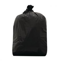 100 Unidades de Saco de lixo preto - Resíduos pesados - 60 a 130 L