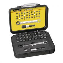 1 Jogo de Caixa de pontas de aparafusamento 1/4" + mini roquete Fatmax pro - 32 peças
