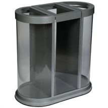 Estação de triagem de 3 compartimentos