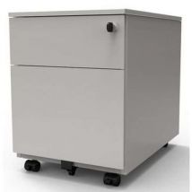 Bloco de Gavetas Móvel Confort 2 - 2 Gavetas Aço Cerejeira - 55x42x60cm - Ideal Teletrabalho - Robberechts