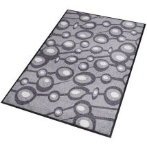 Tapete de Entrada Decorativo Connect One 120x180cm - Poliamida, 6mm Espessura, Uso Moderado, Cinza Claro - Notrax