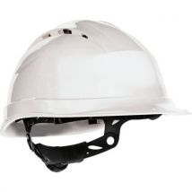 Capacete de Segurança Quartzup4 Branco - Ventilado, Ajustável 53-63cm, Polipropileno, EN 397 - Delta Plus