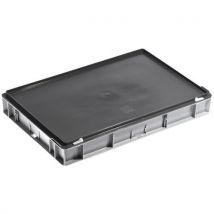 Caixas cinzentas com tampa RAKO - 600 x 400 mm - 14 a 53 L