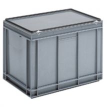 Caixas cinzentas com tampa RAKO - 600 x 400 mm - 30 a 90 L