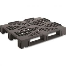 UTZ - Palete variável preta 1200 x 1000 x 160 mm e 3 suportes,