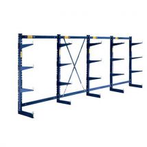 Estante Canti-Light - carga por prateleira: 175 kg - AxC: 1980x1247 mm