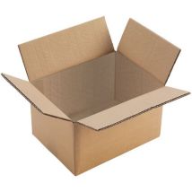 Caixa de Cartão Canelado Duplo 350x350x230mm - Reciclável e Reciclado - 28L - Manutan Expert