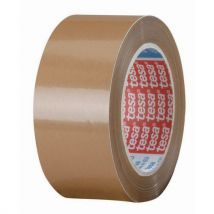 Tesa - Fita Adesiva PVC 32 Microns 50mm x 100m Cor Tabaco - Fechamento de Volume Médio/Grande - Ambiente Seco
