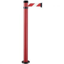 Poste de alumínio com correia de fixação no solo de 2 m - Manutan