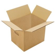 Cartão Kraft Canelado Simples - 480x320x360mm - Reciclável e Reciclada - Caixa para Mudanças com Pega