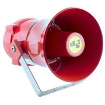 Proteção contra Incêndio - Sirene Eletrônica ATEX 117dB 24V Vermelha IP67 - AE&T