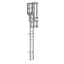 Kit completo de escada com guarda-corpo - 3,25 m de altura