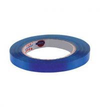 Fita Adesiva PVC Azul 12mm x 66m - Silenciosa e Resistente para Fechamento de Embalagens