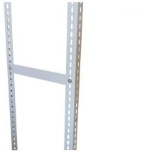 Batente Lateral Aristo-Flip para Estante de Escritório - Aço Cinza Claro 600x40mm - 5 Anos Garantia - Schulte