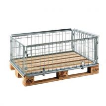 Extensão de palete em fio de aço zincado - dobrável