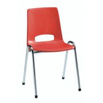 Cadeira estrutura plástico - Vermelho