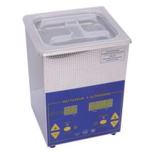 Cinzento - Aparelho Limpeza Ultrassónico 2L - Desengorduramento Profundo com Ultrassons - 230V