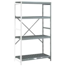 Estante em alumínio anodizado e polystyrol Norme 12