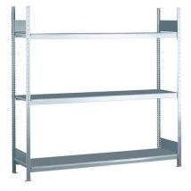 Estante de grandes dimensões Easy-Fix Plus - prateleiras galvanizadas