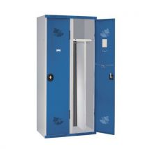 Cacifo com 2 colunas Seamline Optimum - Coluna de 300 mm de largura - Com base - Acial