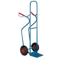 Porta-cargas aço para caixas - Rodas pneumáticas - Capacidade 300 kg