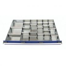 1 Jogo de Lote de divisórias para armário de gavetas Bott SL-107 - 8 cm de altura