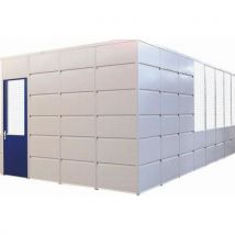 Divisória simples parede em chapa de aço - Painel integral - Altura 3,01 m