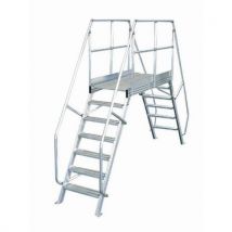 Escada móvel com inclinação de 60° - Largura 800 mm