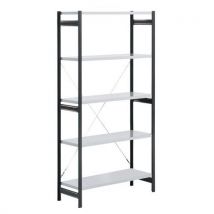 Estante de Escritório Multi-Fix Premium Inicial Aberta - Aço Epóxi - 5 Prateleiras - Carga 122kg/prateleira - 2000x1000x600mm - Manorga