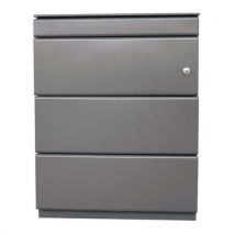 Bloco de gavetas móvel em metal - Alto