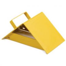 10 Toneladas de Suporte - Calço de Roda de Caminhão Amarelo com Pega - Metal - 410mm - Manutan Expert