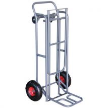 Carro porta-cargas combinado, capacidade de carga de 250 kg - 2 posições - Manutan
