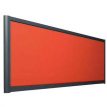 Biombo de separação acústica 495x1600 - Perfil Cinza
