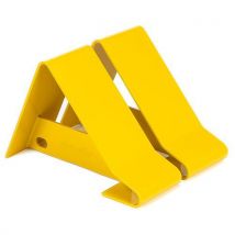 Segurança e Durabilidade - 2 Calços de Roda de Camion Amarelo Metal - 340mm - Manutan Expert