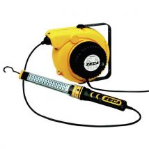Enrolador de cabo com gambiarra fluorescente e 30 LED - 24 V