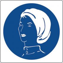 Painel de obrigação - Uso de gorro de proteção - alumínio