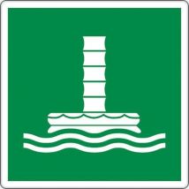 Painel de evacuação - Conduta de evacuação no mar - alumínio