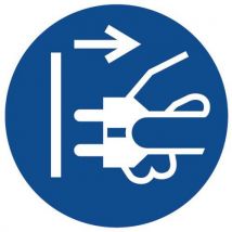 Painel de obrigação - Desligar da tomada elétrica - alumínio
