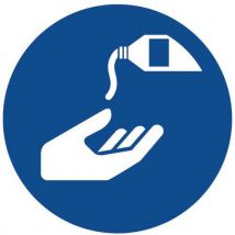 Painel de obrigação - Uso de creme de proteção - alumínio
